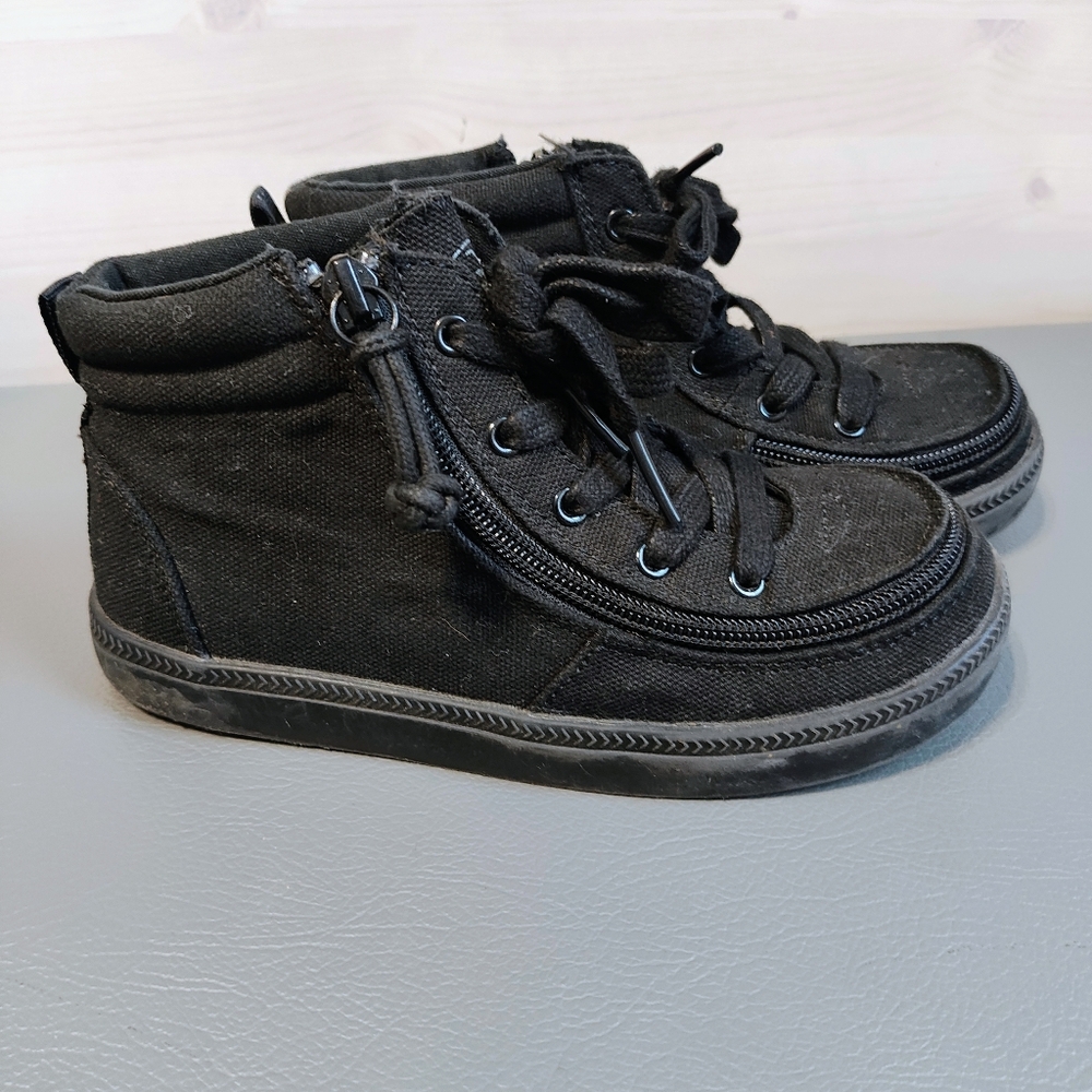Black Kids High-Top Sneakers, Size 13